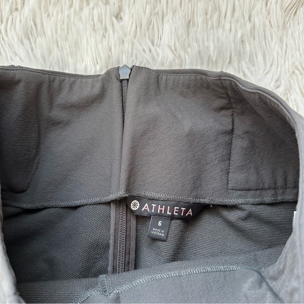 Athleta Wander Slim Straight Crop Pant Gray Size 6 - Picture 5 of 12